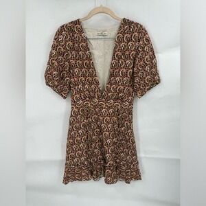 The East Order Dress‎ Women XS Alix Bohemian Paisley Floral Tiered RTR $169 Mini